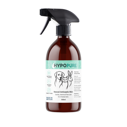 Hypopure spray bottle on a white background